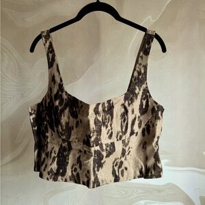 NWT Banana Republic Factory linen blend bustier top